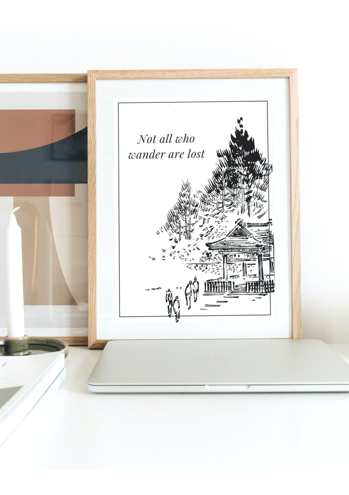 Affiche - Poster Art Mural Imprimable Not All Who Wander Are Lost