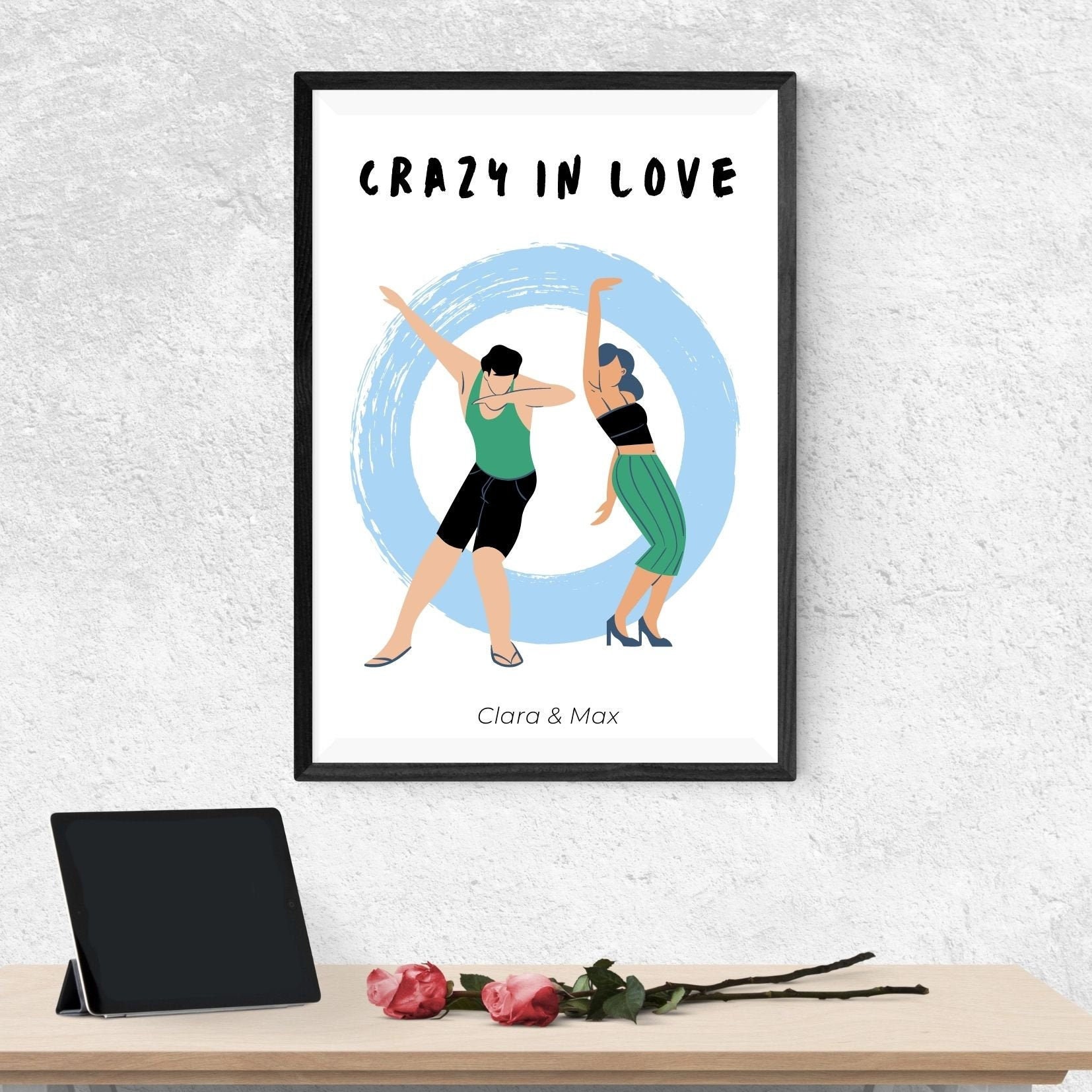 Affiche Personnalisée - Poster Imprimable Couple Crazy in Love