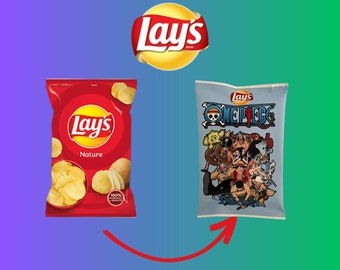 Sachets de chips personnalisés