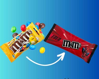 sachets de M&M's personnalisés