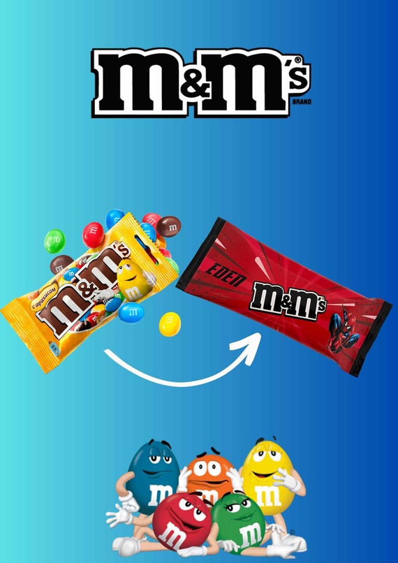 blue m&m bag