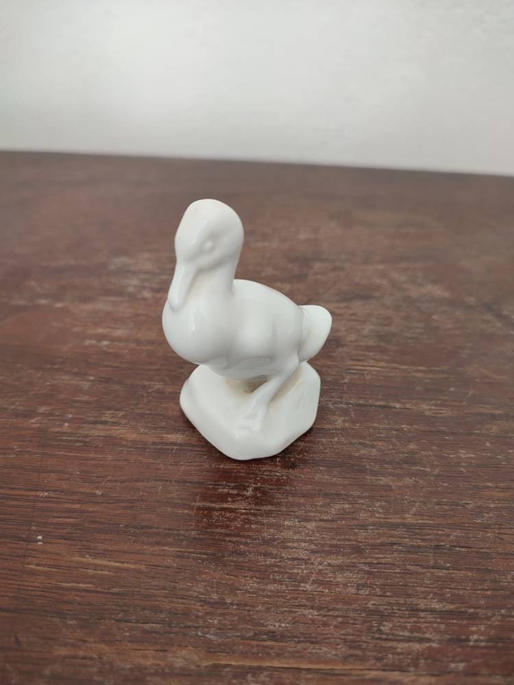 Herend White Duck Porcelain Figurine - Etsy