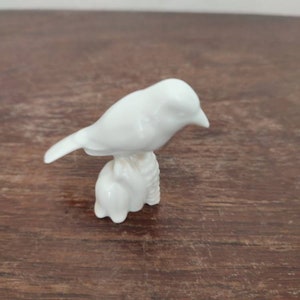 Herend white bird porcelain figurine