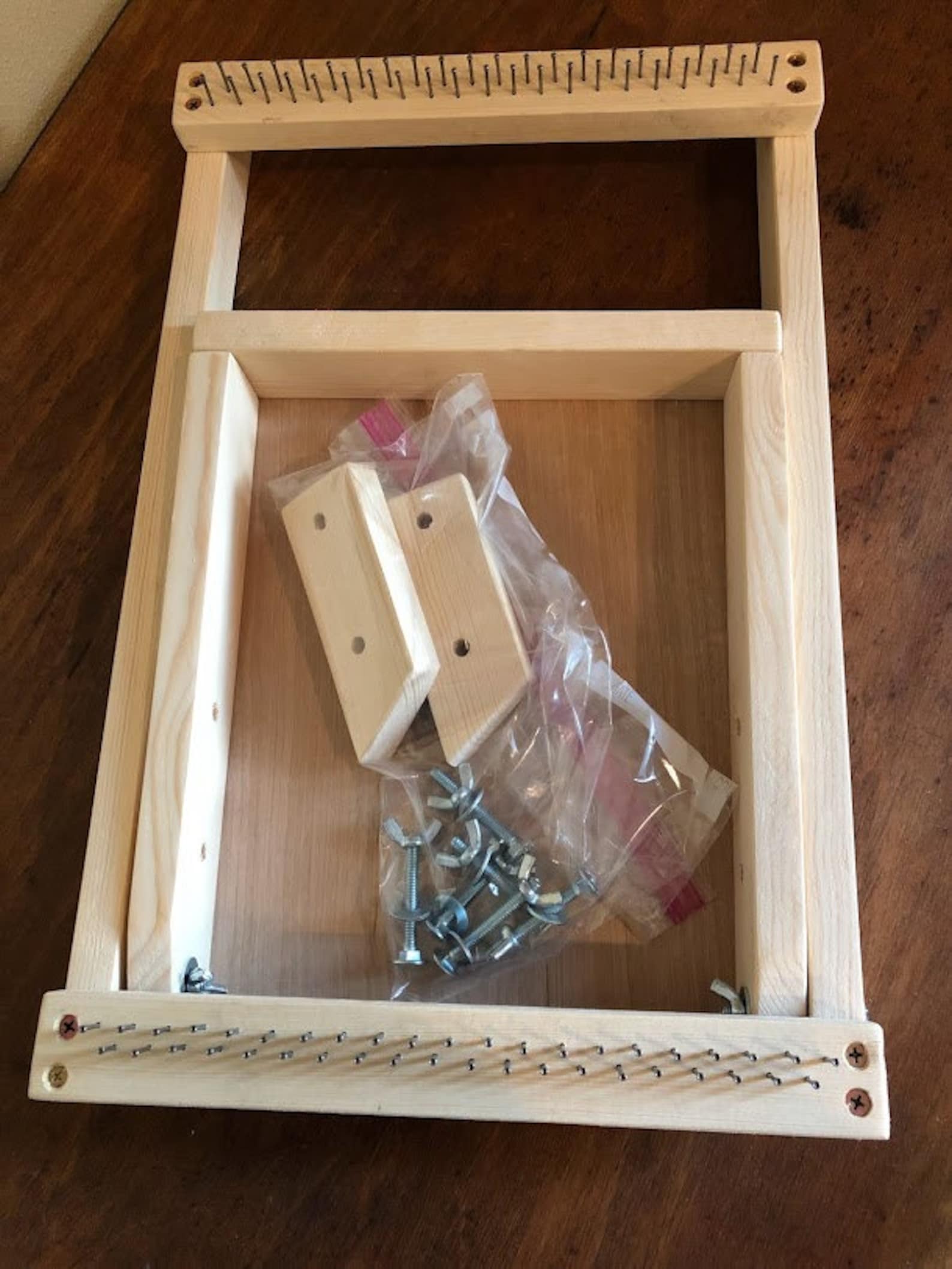 Frame Loom Lap Loom Table Top Loom Wood Loom Weaving Etsy