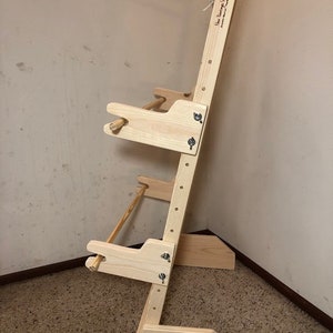 Warp Weighted Loom with 2 Sets of Heddles, Wooden Frame Loom, WWL