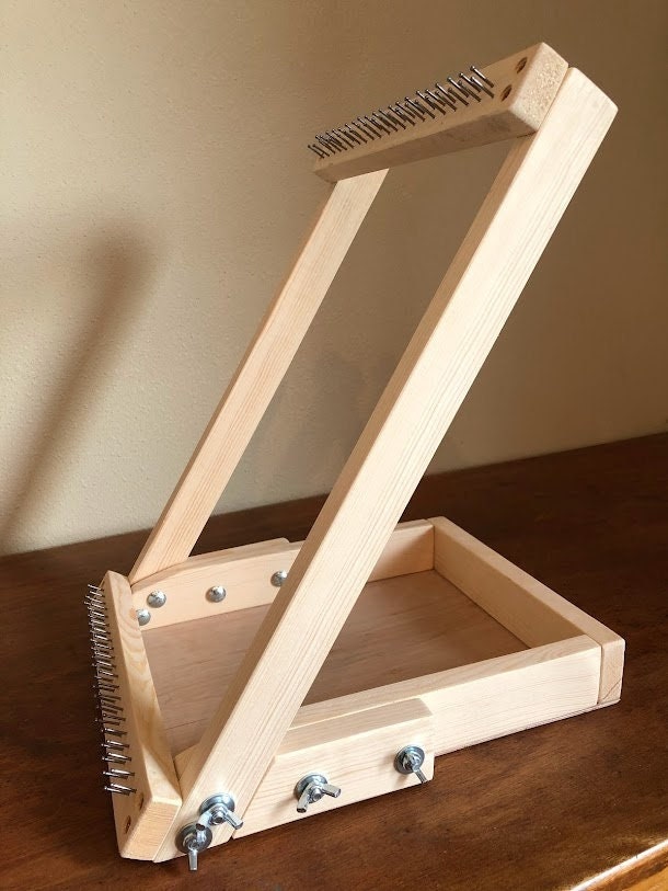 Wooden Weaving Loom Kit-board Full Set Handcrafting Hobby Rural