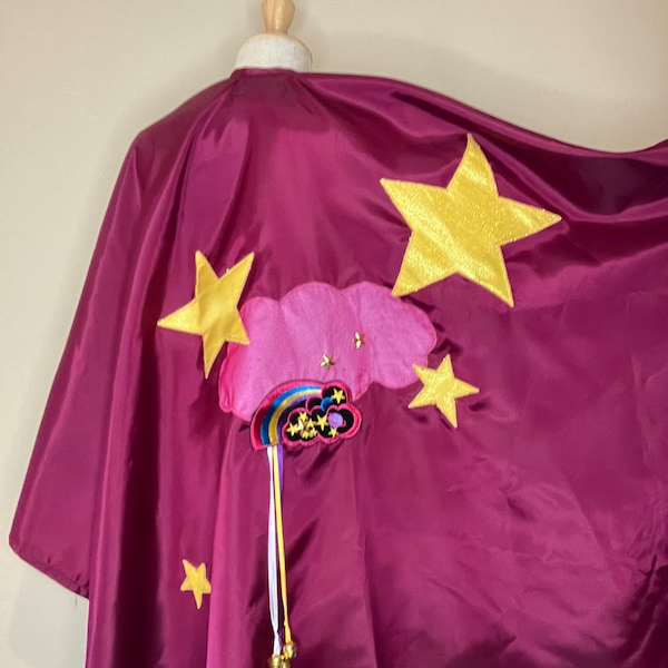 Children's dress up capes, costumes, imaginary play, dreaming, fairies, rainbows, lightning bolts and superheroes