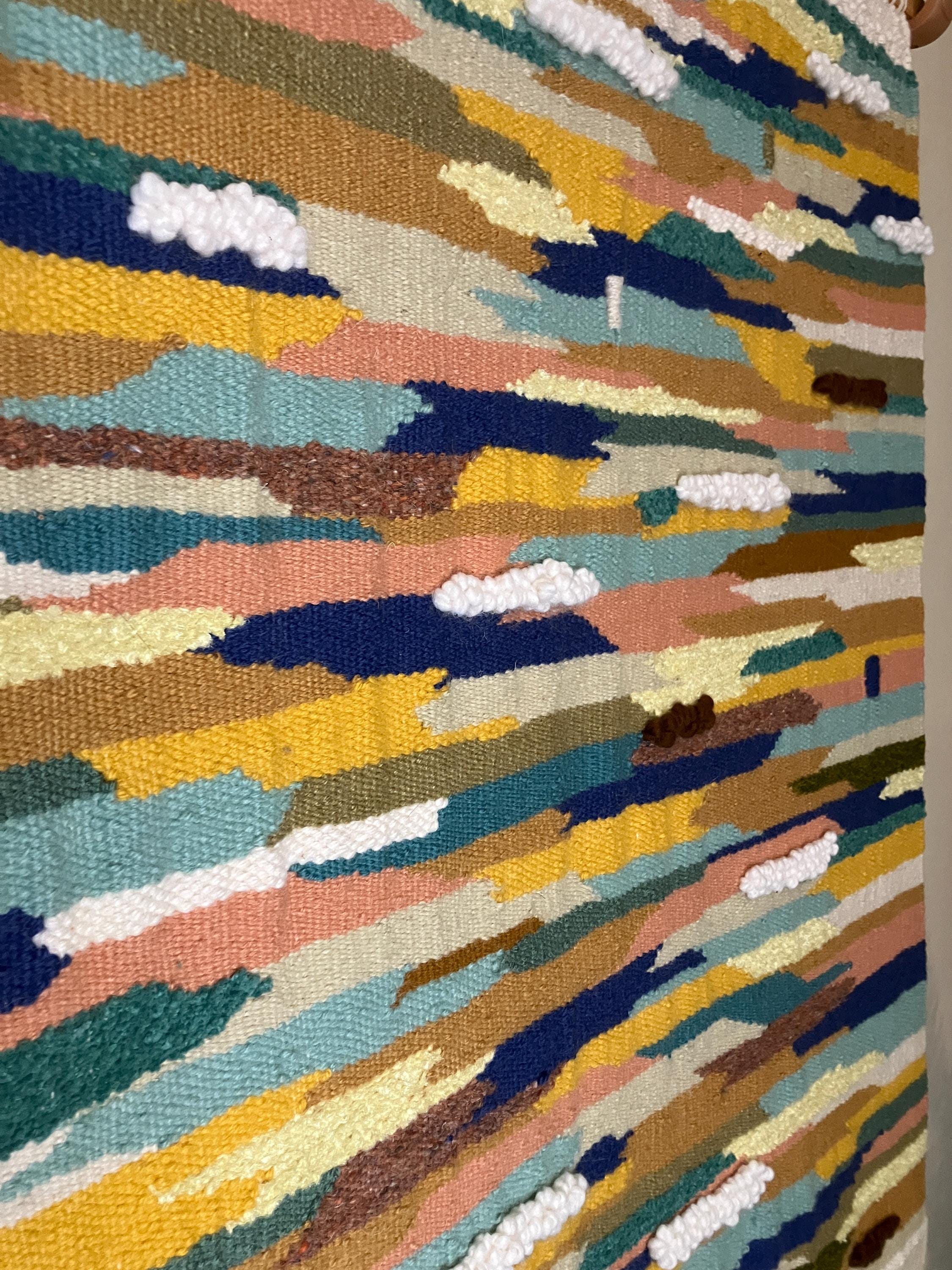 Weaving, Unique, Hand Woven Tapestry, Large wall hanging, Textile, Fiber Art.