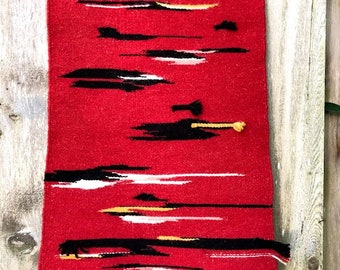 Weaving, Vintage, unique hand woven tapestry, wall hanging, frame loom, textile, fiber art.