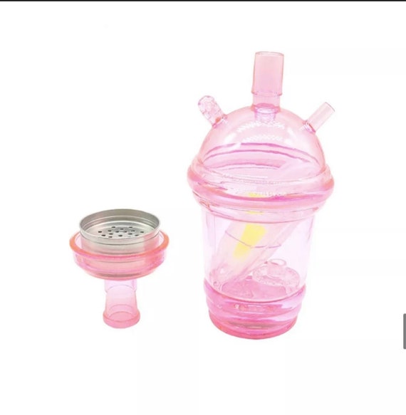 1pc Pink Detachable Mini Hookah With Removable Filter, Classic Smoking Pipe  And Hookah Mouthpiece