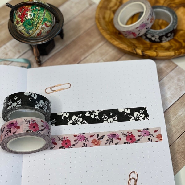 Black Washi Tape Etsy
