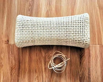 Rattan pillow for modern sustainable home, Eco friendly meditation headrest, natural picnic cushion, beach sunbath sauna, Postpartum gifting