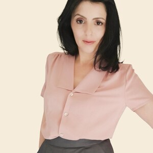 Blouse rose outlet poudré femme