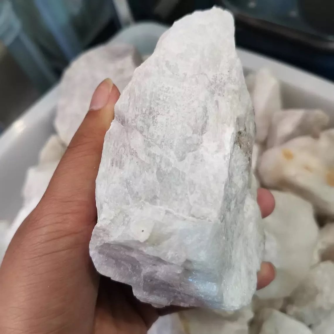 Rare Rough Natural White Moonstone Raw Gemstone Crystal Energy Etsy