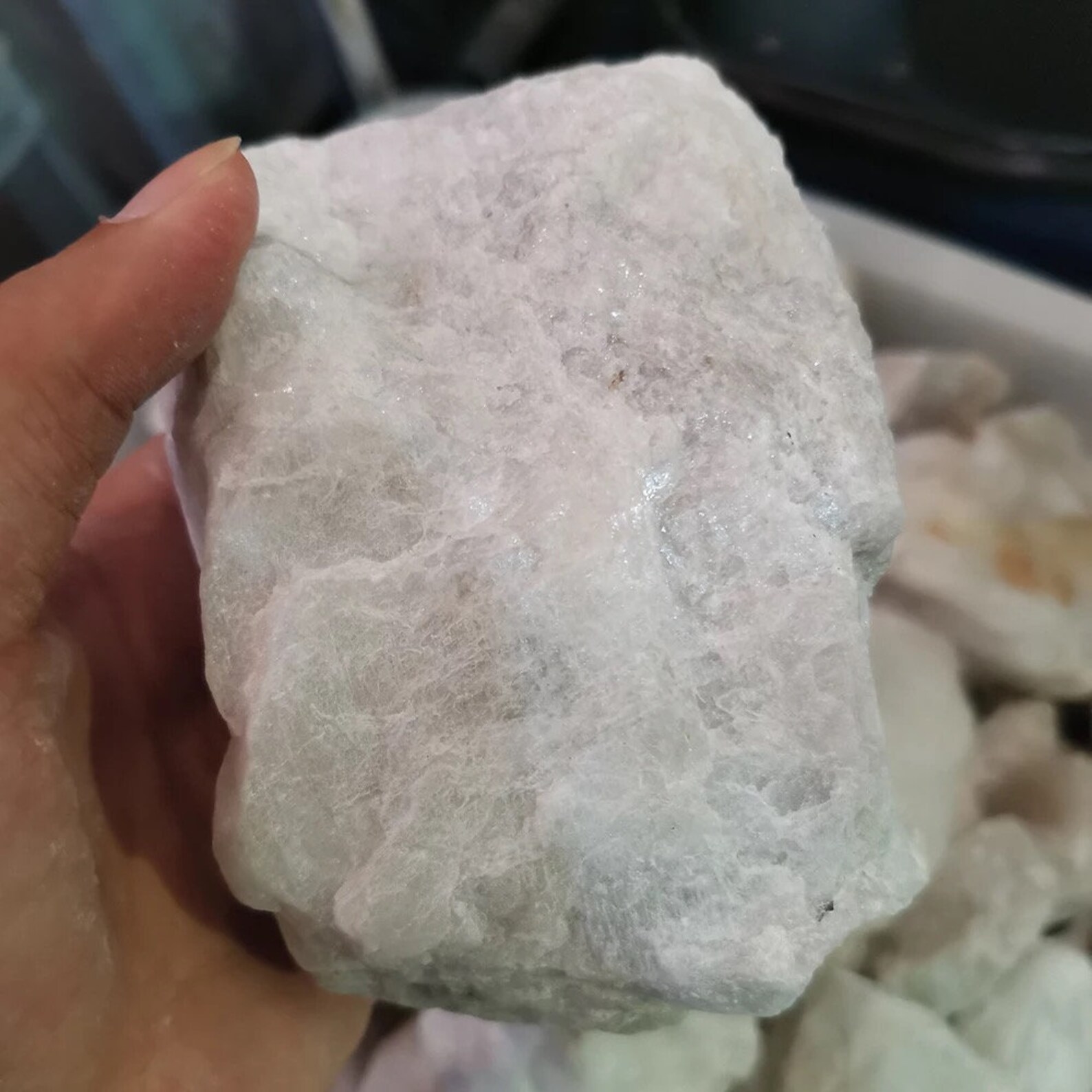 Rare Rough Natural White Moonstone Raw Gemstone Crystal Energy Etsy