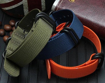Apple Watch Leather NATO watchstrap handmade durable watchband – Craft and  Lore