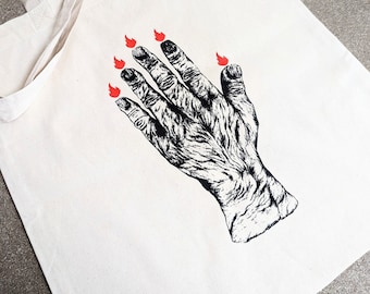 Wailing Dip Hand of Glory Tote Bag