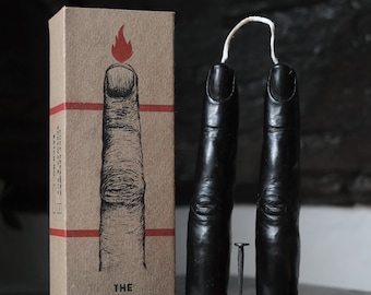 The Lovers - Black Finger Candles