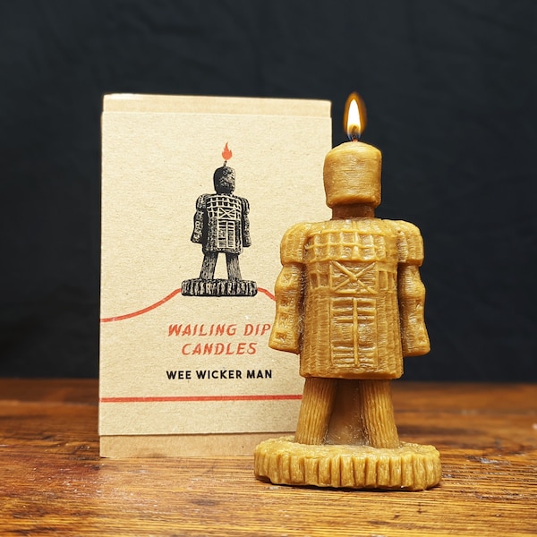 Wee Wicker Man candle