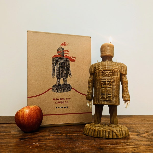 Wicker Man candle