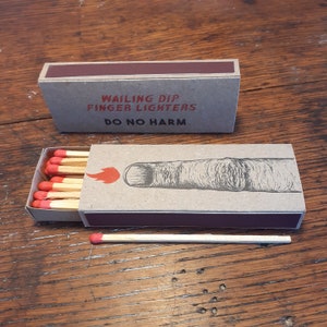 Wailing Dip Finger Lighters - box of 23 matches