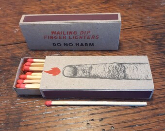 Wailing Dip Finger Lighters - box of 23 matches