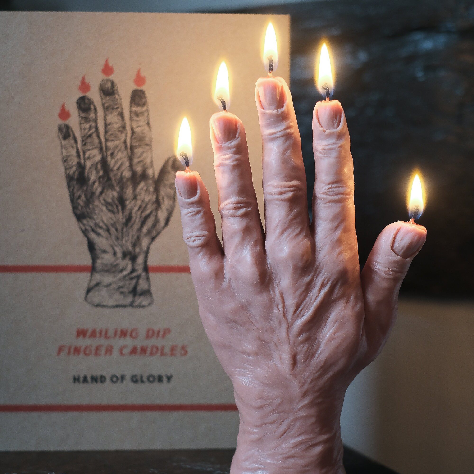 Hand candle on sale