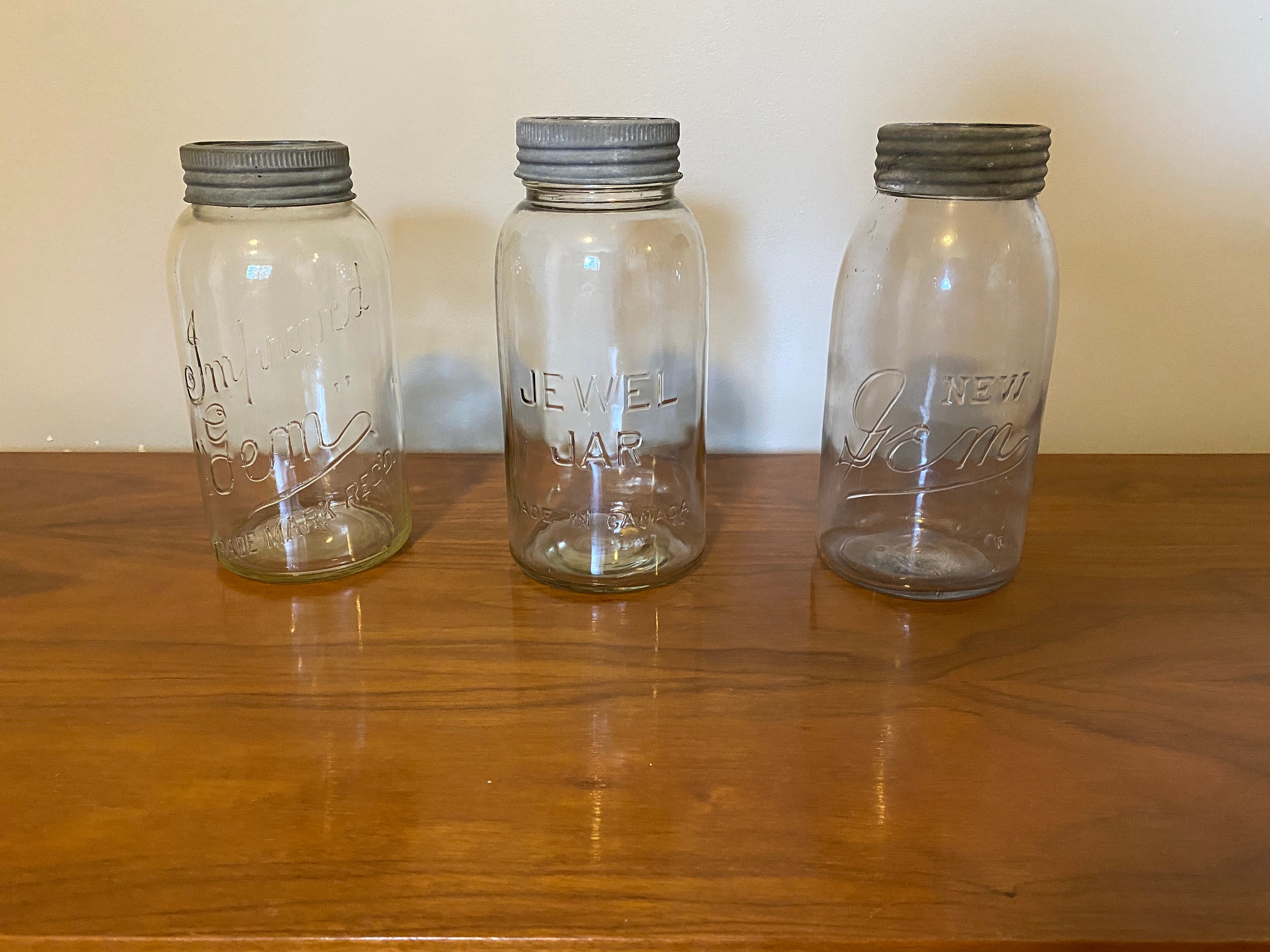 XL Antique Country Canning Jars With Lids Etsy