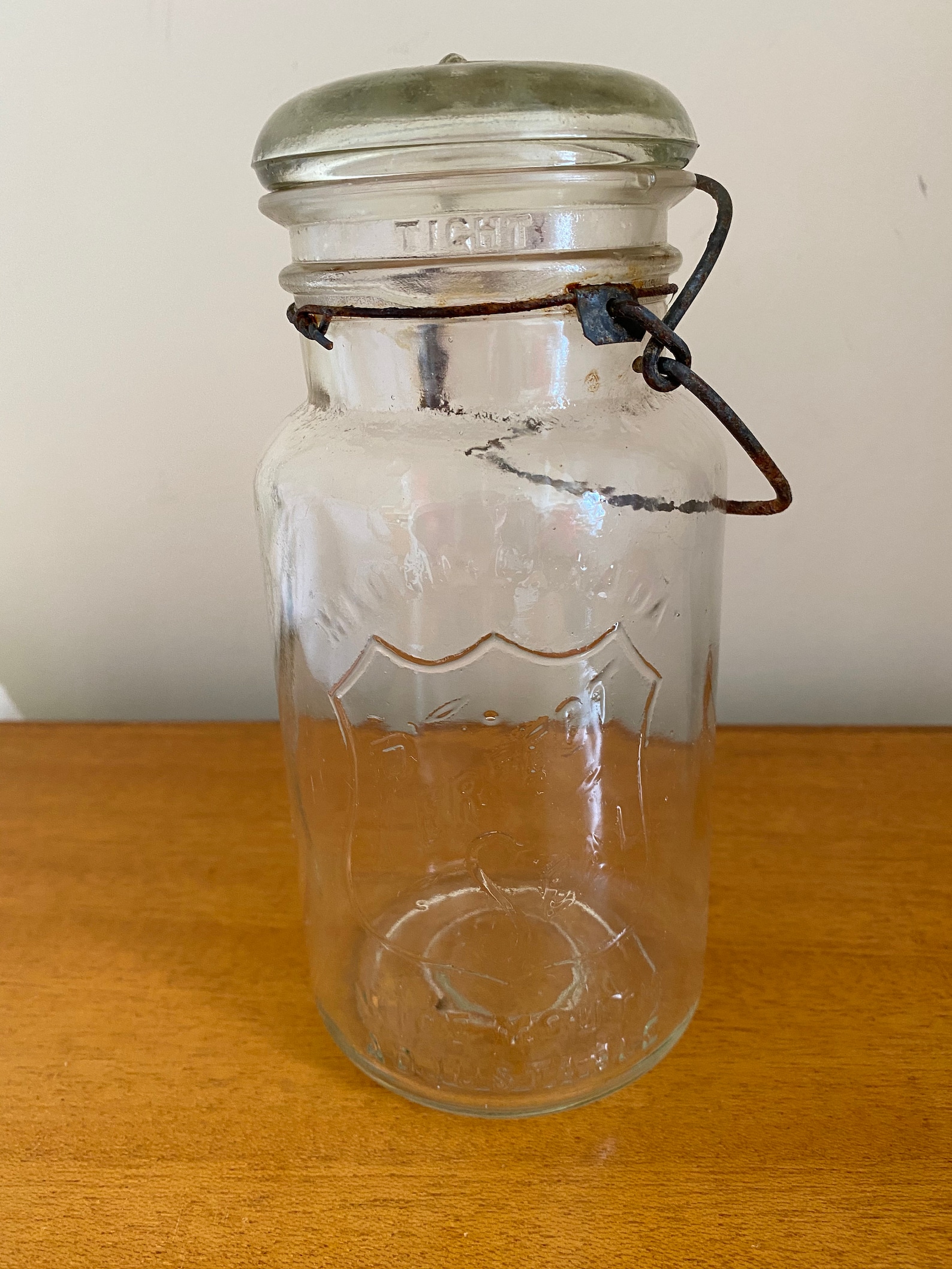 Antique Perfect Seal Country Canning Glass Jar Etsy
