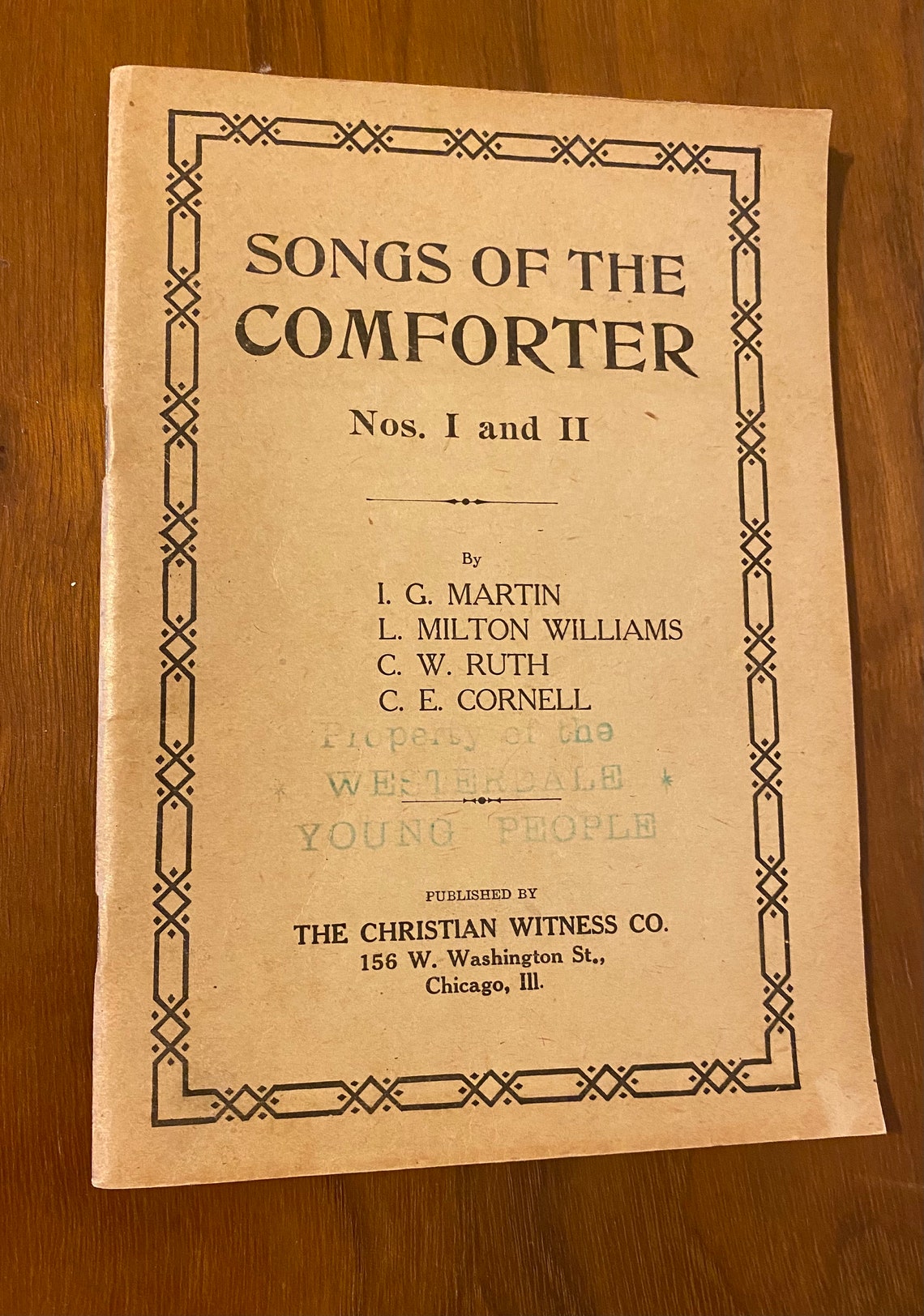 Antique Songs of the Comforter Hymnal of Church Songs Etsy
