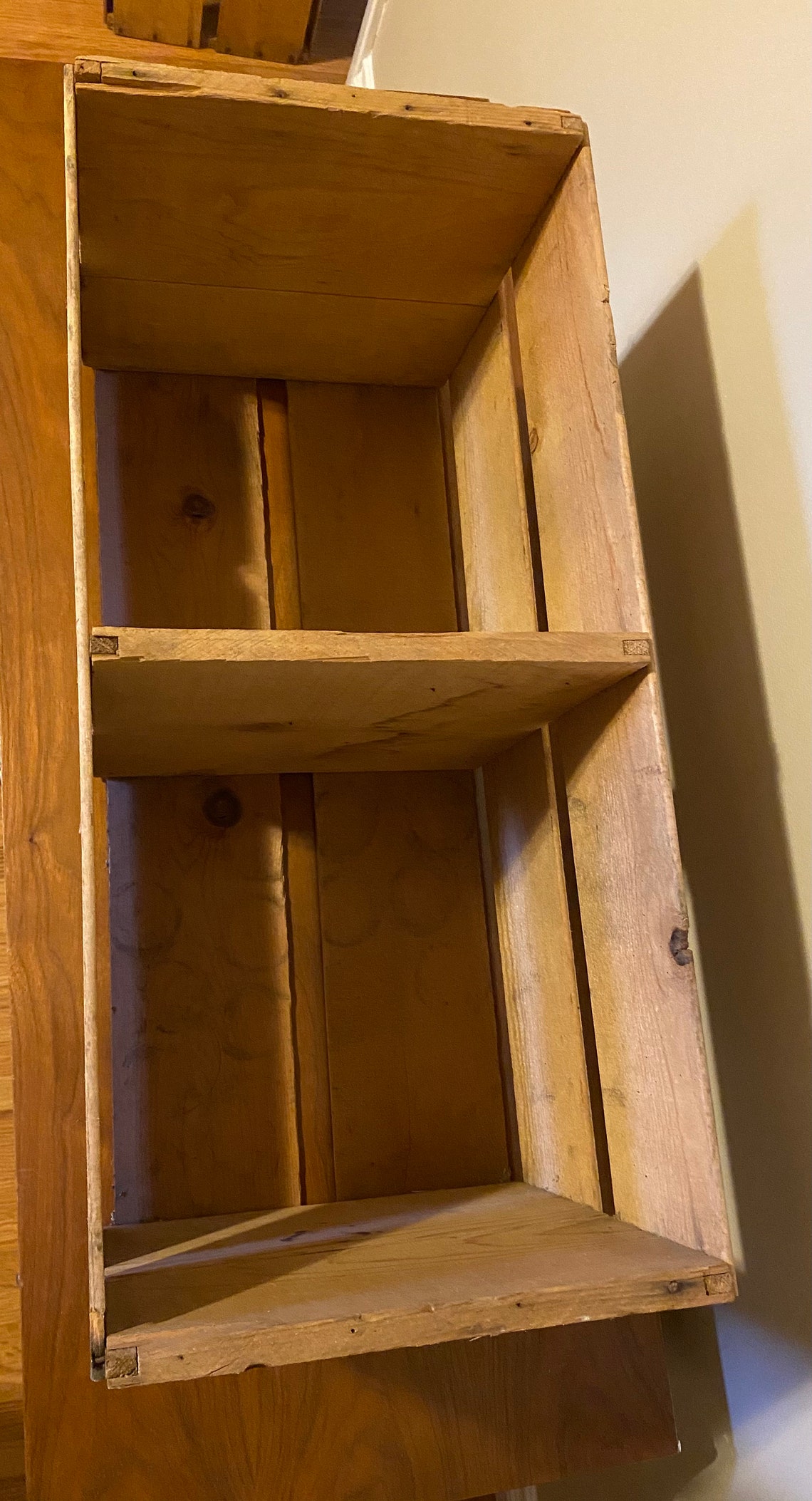 Large Antique Wooden Orange Crate with Original Label Etsy