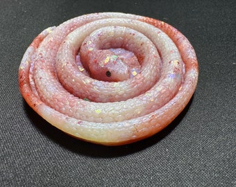 Coiled Snake Resin Incense Burner decoration handmade serpent alter fragrance witch occult halloween holder stick home garden spiritual