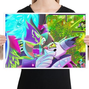 Fizzarolli jester imp lust Demon Ozmodeus Ozzie asmodeus Hell Boss Helluva Poster auf Fotopapier