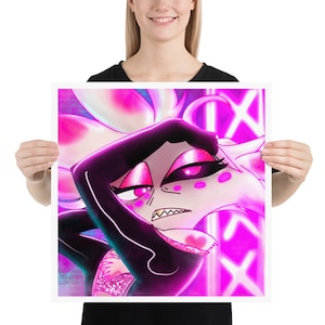 Engel Gefahr Staub Spinne Dämon Gift Fanart inspiriert Hazbin Hell Hotel Helluva Sünder Boss Fotopapier Poster