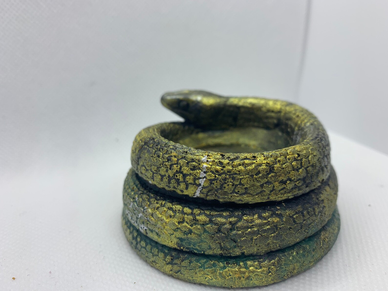 Coiled Snake Tealight Candle Holder Candlestick Serpent Resin Etsy