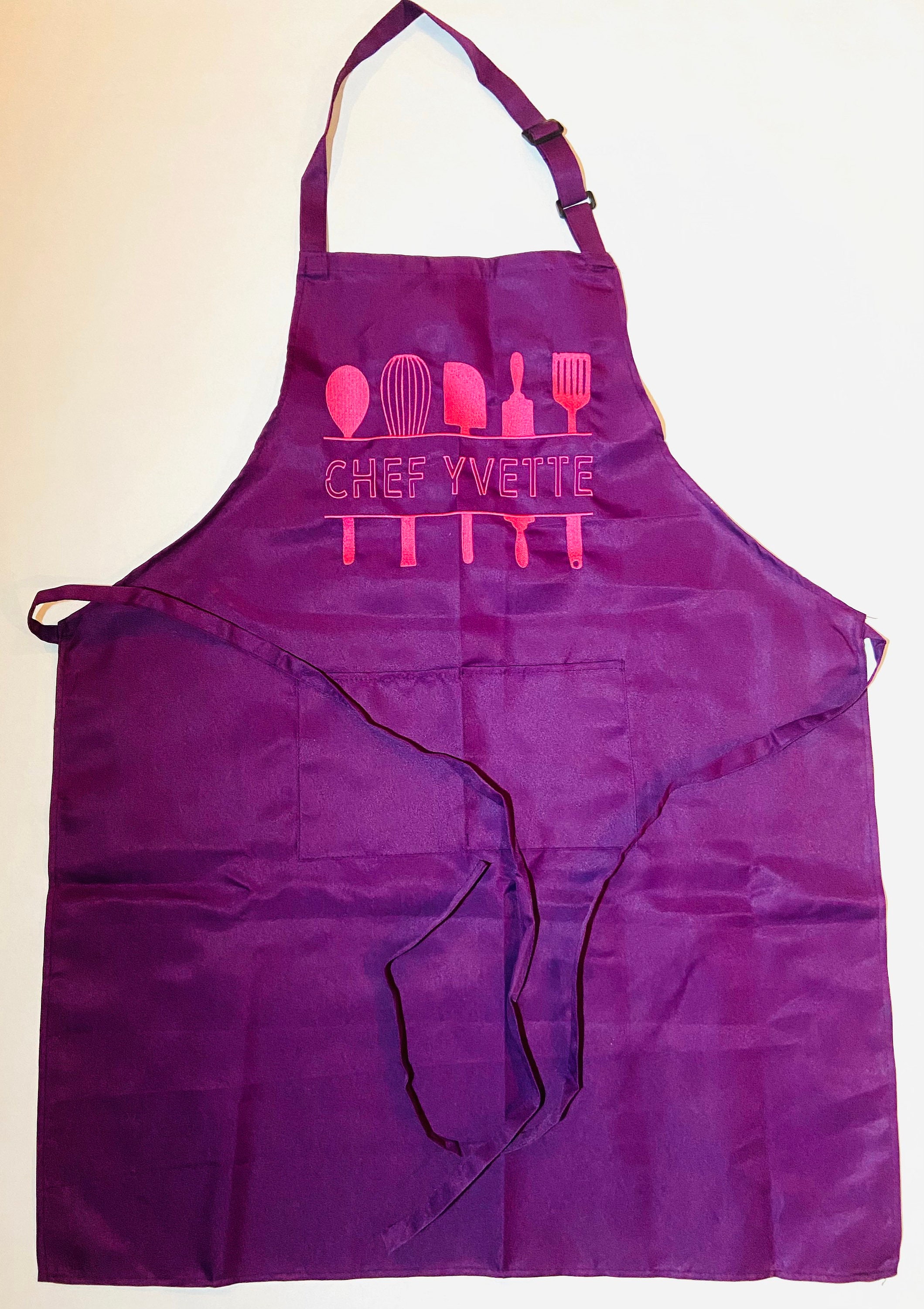 Embroidered Chef Apron Personalized Apron Cooking gift Etsy
