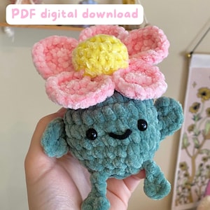 Flower friend PDF crochet pattern (digital download)