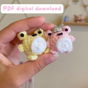 Mini froggy PDF crochet pattern (digital download)