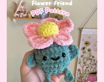 Flower friend PDF crochet pattern (digital download)