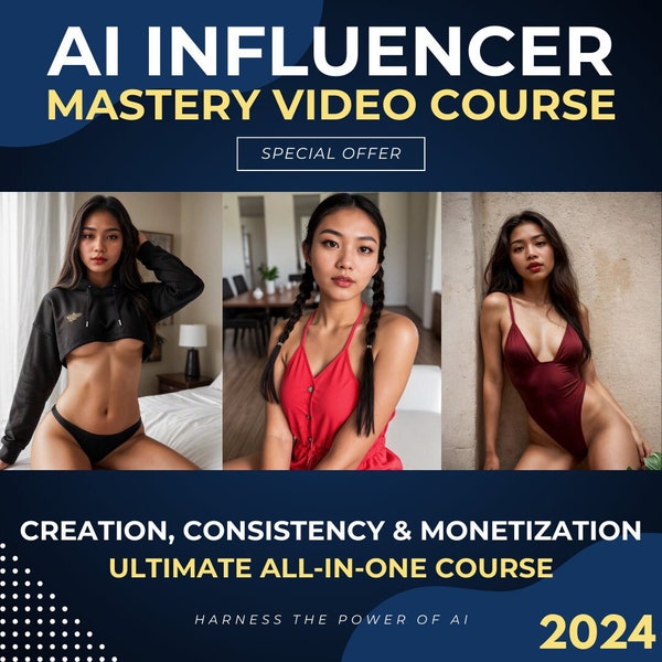 AI Influencer Mastery: Creation, Consistency & Monetization - The Ultimate All-in-One AI Influencer Online Video Course