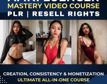 Kurs wideo online PLR AI Influencer - Mistrzostwo AI Influencer: Tworzenie, spójność, monetyzacja - Najlepszy kurs typu „wszystko w jednym” - Odsprzedaż