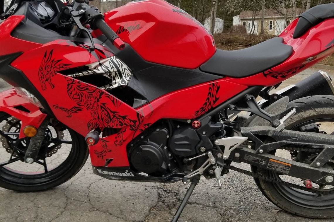 Tribal Dragon Sticker Decal Motorcycle Cars Garage Etsy