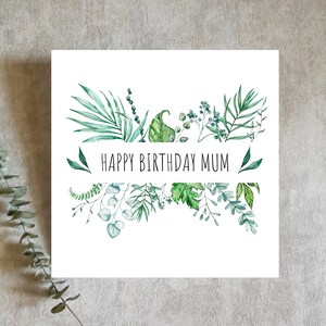 printable mom birthday card mama birthday card greenery etsy australia