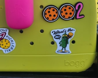 Pickleball Bag Charm - 3D Laser Cut Bogg Button '002'