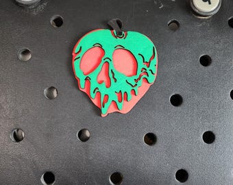Halloween Rotten Apple Charm: Laser Cut Bogg Bag Tag