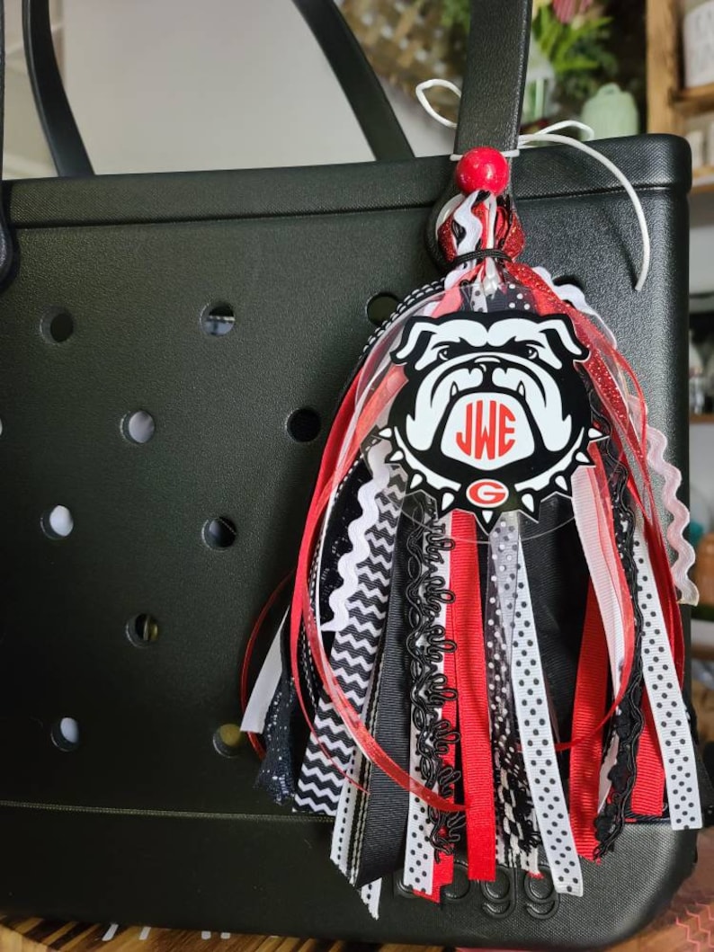 College/school Pride Bogg Bag Charm Bogg Bag Tassel Team Etsy