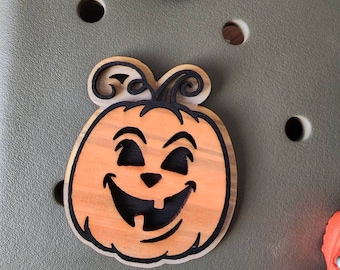 Laser Cut Fall Pumpkin Charm - Bogg Bag & Shoe Decoration