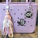 Bogg Bag monogrammed tassel/tag/charm- Pastel Colors 