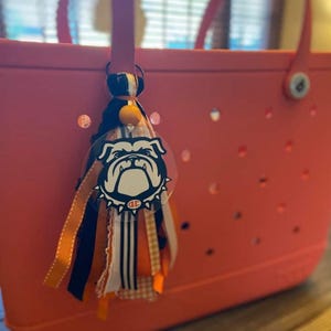 College School Theme Bogg Bag Charm- College theme bogg bag charm- School Spirit team tassel- School Theme Tassel- School Spirit team tassel