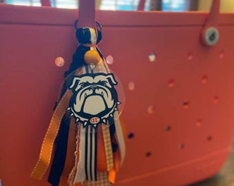 College School Theme Bogg Bag Charm- College theme bogg bag charm- School Spirit team tassel- School Theme Tassel- School Spirit team tassel